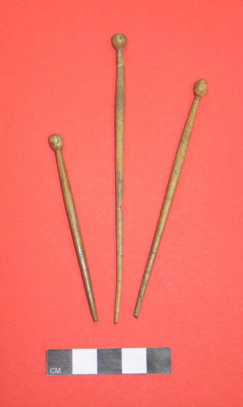 Figure 4: Bone hair-pins from the 2012 Arbeia excavations.