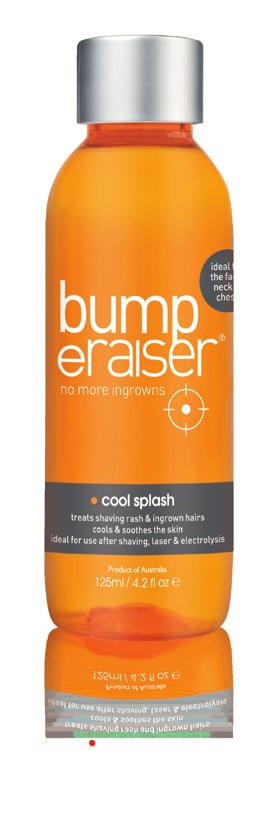 3.1 3.1 - Product Descriptions Bump eraiser Brand Guidelines v1.0 Cool Splash A no-sting treatment to cool hot, red, itchy and irritated skin after shaving.