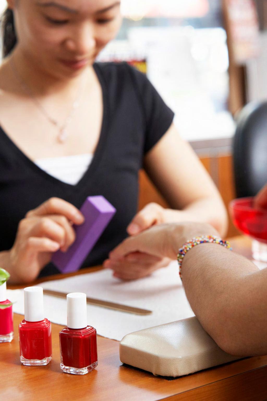 Health Hazards in Nail Salons More than 375,000 nail technicians work in salons across the United States and face possible health hazards every day.