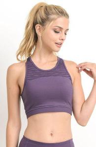 Burnout Sports Bra The sports bra features a rounded