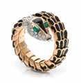 534 an 18 Karat Rose Gold and Diamond Renaissance Cuf Bracelet, David Yurman, consisting of twisted cable motif bracelet measuring approximately 10.