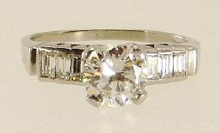 diamond ring, with consignor's appraisal and GIA certificate.