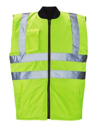 Velcro adjust Internal mobile pocket with Velcro Full length, two-way open ended zip Conforms to: EN ISO 20471:2013 Class 3 Sizes: S 6XL 1907Y (Yellow)