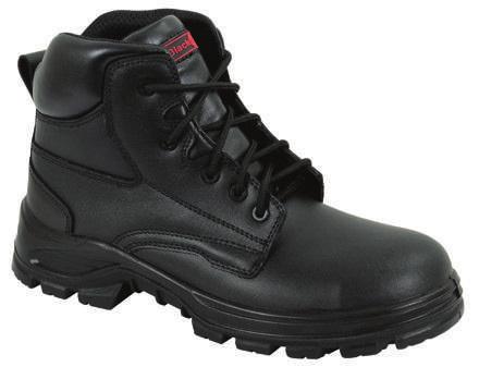 SAFETY FOOTWEAR - UNISEX 1896A Ultimate Shoe Steel toe cap Protective steel mid-sole Water resistant leather with padded collar Fully moulded, removable insole Double density PU shock absorbent sole