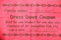 DRESS DOWN DAY COUPON