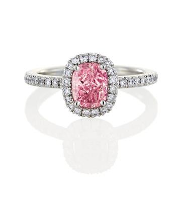 intensified with the natural exuberance of coloured diamonds, each