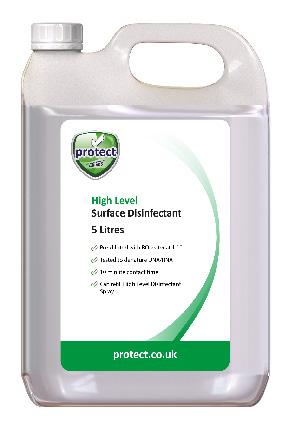High-level Surface Disinfection RTU High Level Disinfectant Spray 500 ml RTU Spray Ready to use trigger spray Pre-diluted with RO water at 1:10 Tested to denature DNA/RNA 10 minute contact time