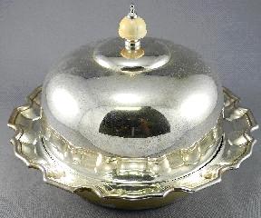 $150 - $200 Continental silver putti figured open salt and a miniature silver teapot & 2 cups.