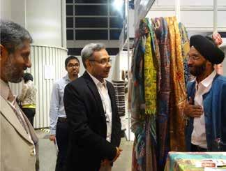 Sunanda Santappa, Assistant Director-CLE, interacting with Consul General, and Consul (Commercial), Hong Kong Shri N Shafeeque Ahmed, Vice Chairman-CLE visited the event, and met with the Indian