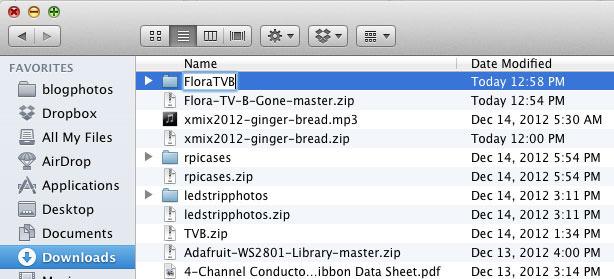 Extract the zip file and rename the resulting folder "FloraTVB" Move the FloraTVB folder into