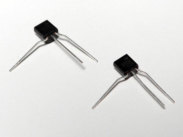 Transistors Start with two PN2222 transistors (http://adafru.it/756).