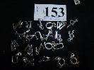 A-Z, TENNIS RACKET, LEAF, ETC, STERLING SILVER, (RRP $500+ 155 8 x ASSORTED DOG TAGS, LARGE, SMALL,