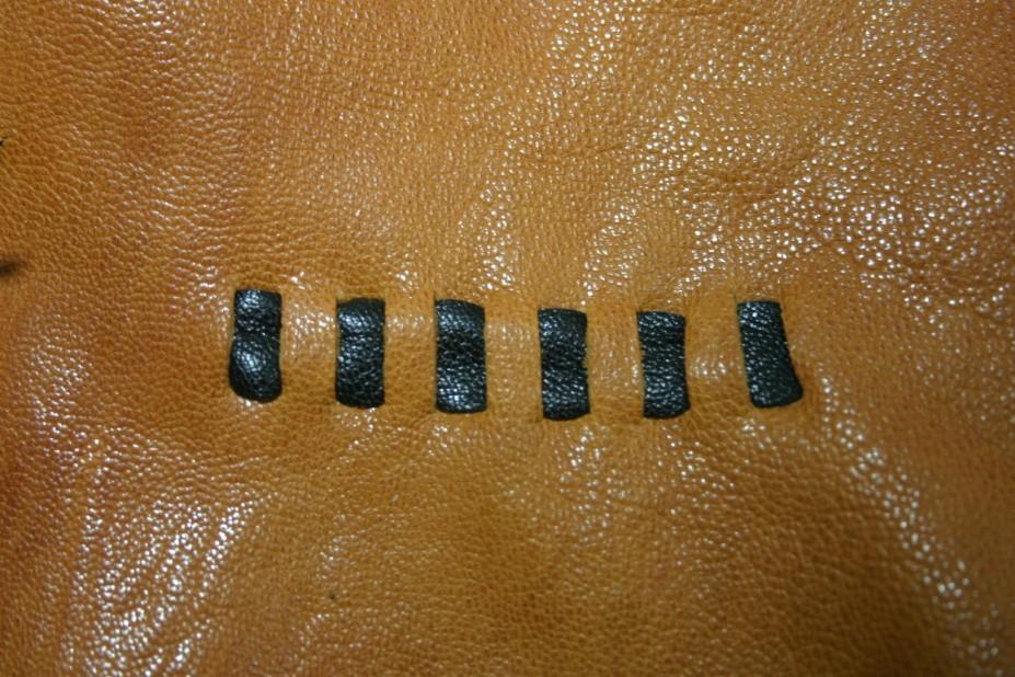 * Change how the leather looks, shape it, scrape it, cover some areas with wax. 6. Create volume.