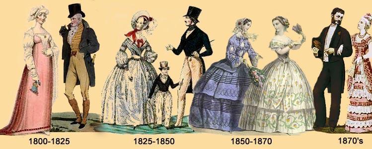 1800 s Fashion at this time went through some very distinct changes.