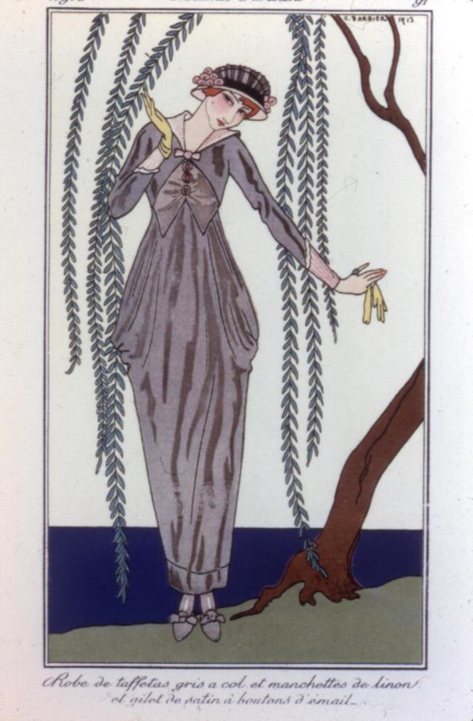 1910 s The Hobble Skirt French designer Paul Poiret broke the new rule of freedom by designing the Hobble Skirt.
