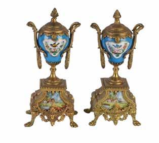 600 Lot 237 Pair of Sevres style gilt metal hand