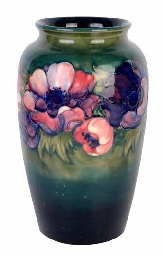Lot 271 Moorcroft Anemone vase,