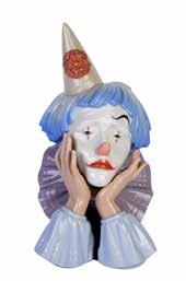 Lot 320 Lladro clown with hands on face, height 30cm R1 200 R1 600 Lot 339