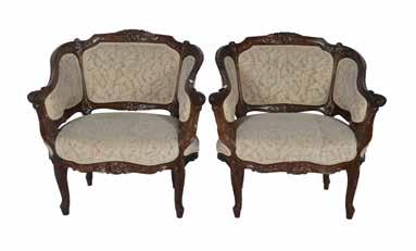 Lot 502 Pair of French style carved