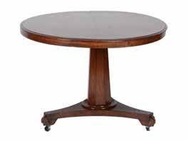400 William IV mahogany centre table, triform base
