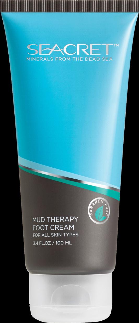 MUD THERAPY HAND CREAM Utilizing mud from the Dead Sea, and Jojoba Seed and Olive Oils, this mineral-rich moisturizer leaves the hand feeling soft and moisturized.