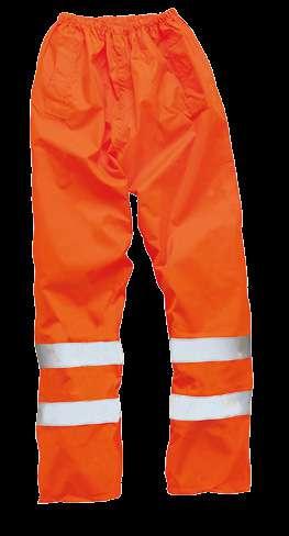ISO 20471:2013 Class 1 Orange colour meets GO/RT 3279 Issue 8 Two pant/hip pockets