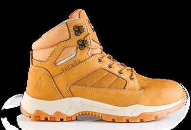 Suitable for heavy industrial occupations A hard wearing safety boot with a water resistant