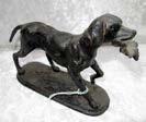 275 Old Cast Iron Statue Of A Retriever Dog 70.00-125.