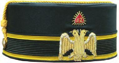 CS 167 SR Chapter of Rose Croix Officer s cap.