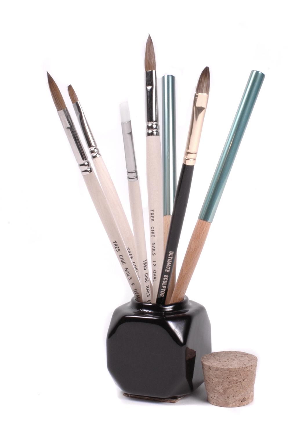Kolinsky Brushes 8All of our acrylic brushes are made of carefully selected European Kolinsky hair with silver ferrules that do not tarnish. They are available in various flat and oval shapes.