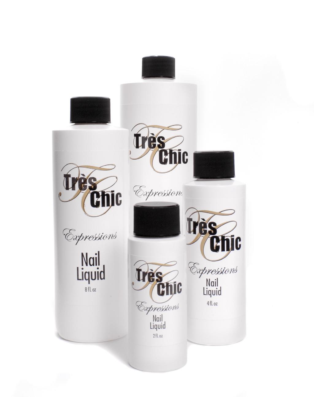 A crylic Nail Liquid 8Expressions Acrylic Nail Liquid is available in a series of versatile formulas offering today s nail artists a range of application preferences and performance options.