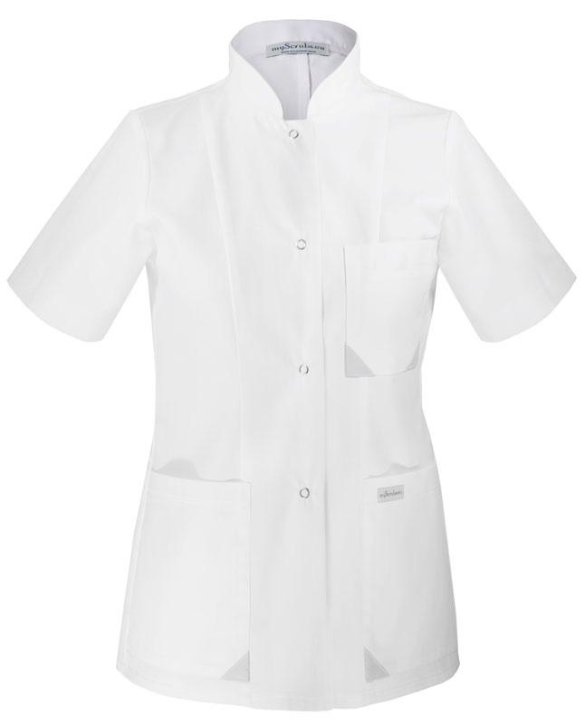 LC-09 Women s medical tunic short, with a fastening, 3 pockets LENGTH OF THE SLEEVE / LONG 84