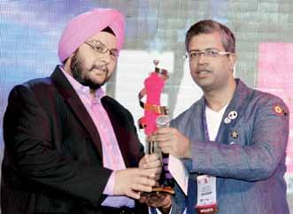 Admired Largeformat Retailer of the Year shoppers stop Received by: Gurpreet Oberoi of G&B