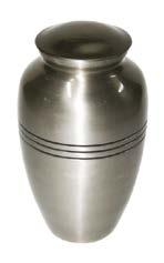 The ashes can be safely placed in the urn via a threaded secure lid