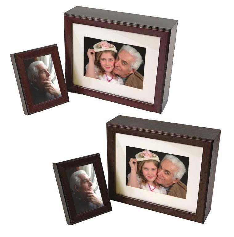 Legacy The Legacy is an attractive Cherry or Walnut wood picture frame with a sheet bronze urn that snaps into the back.