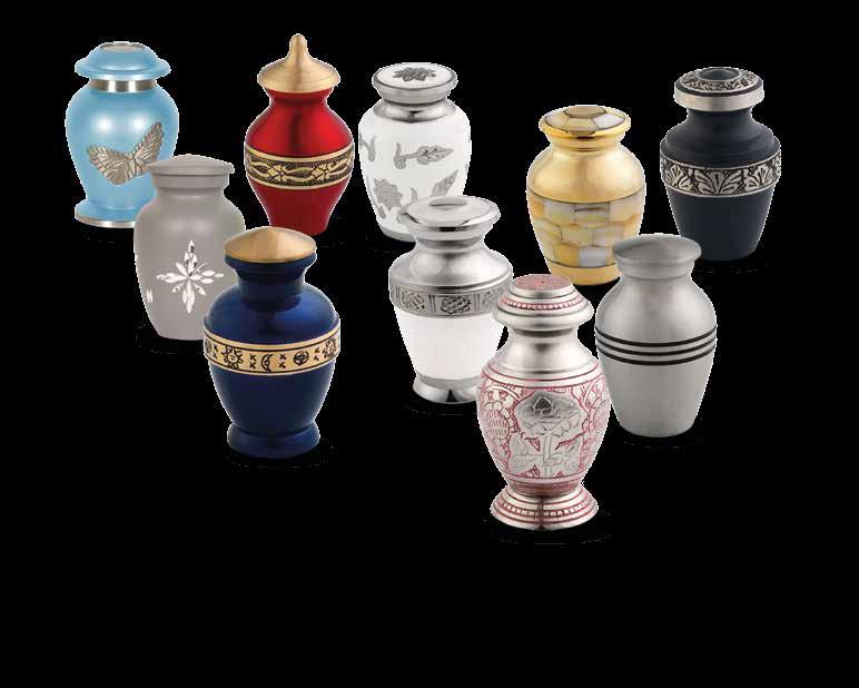 Each one can hold a small amount of a loved ones ashes and are ideal for sharing or putting on display.