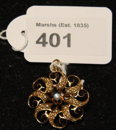 Gold Stylised Flower Seed,