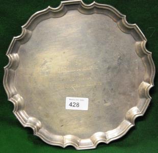 428. Silver Salver footed with