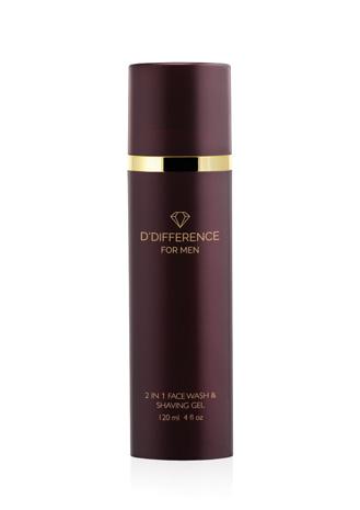 D DIFFERENCE FOR MEN 2 IN 1 FACE WASH & SHAVING GEL 120 ml This gel was created for daily facial cleansing and shaving, or simply for cleansing.