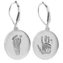 birthstones Two different prints with different engraving may be used when creating a pair of earrings.