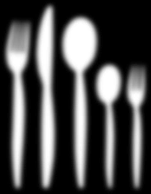 3 cm AA 20700 I 2077 R 20708 4x Serving spoons 8 3/4 /22. cm 2x Dessert forks 7 /2 /8.9 cm 2x Dinner spoons 8 /2 /2.