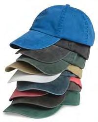 Anvil - Solid Pigment Dyed Cap - 146 Soft pigment-dyed cotton cap has a pre-curved bill with four rows of stitching.