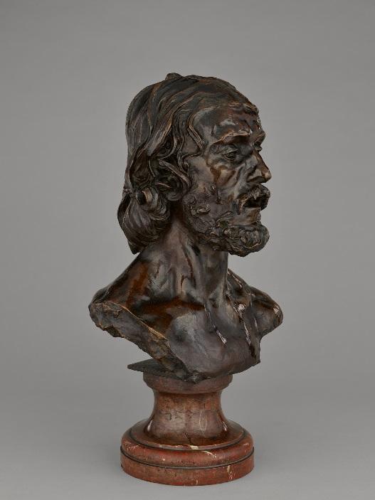 Bust of John the Baptist, model 1880, cast 1886, Auguste Rodin (French, 1840 1917). Bronze, 48 x 38.8 x 27 cm. The J.