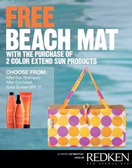 Let clients know about the FREE Beach Mat Gift with Purchase! Your clients will love this fun, functional beach mat!