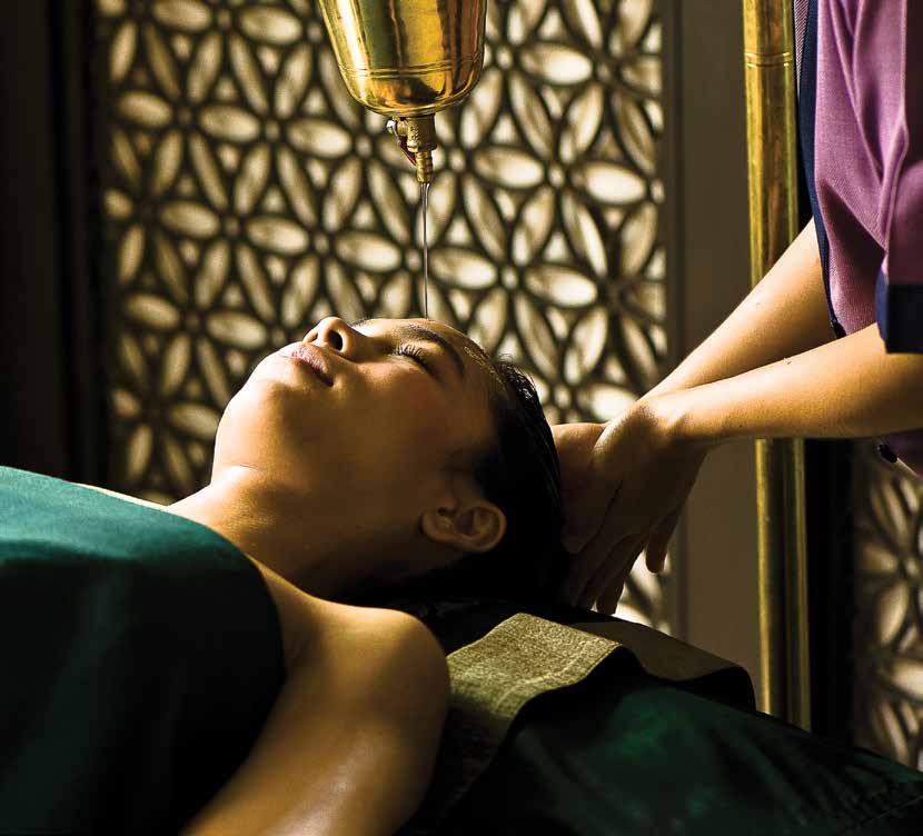 Peace of Mind 120-minute treatment & 30-minute refreshment and relaxation Take the weight off your mind with this treatment which begins with an Ayurvedic therapy to ease tension.