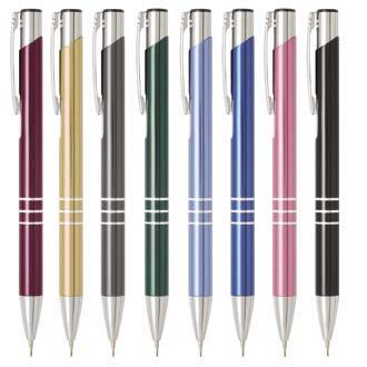Cranberry, Emerald, Graphite, Sapphire, Sky Pen: 53.975 x 6.35mm, Letter Opener: 44.45 x 6.35mm 5.49 5.11 4.