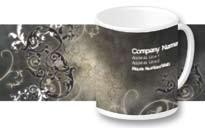 Personalised mugs come in attractive white ceramic