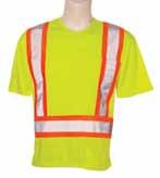 CSA Traffic T-Shirts TSSP2YG40 Hi-Viz Yellow / Green Model No. TSSP2YG40 TSSP2YG42 4 DYNA-LITE TM Orange/Silver/Orange Glass bead.