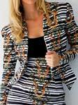 look 19: WPJ04J Versatile Peplum Jacket Top This easy wearing jacket in our Black & white striped print also doubles up as a top with a
