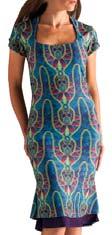 catching iridescent print makes a dazzling cocktail dress for all occasions. Also in Grand Luminous Promethia.